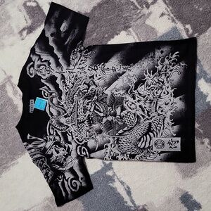 Boxset Cotton Kanji Japanese Symbols Graphic Tee Shirt